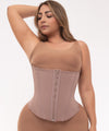 High-Control Strapless Corset Shapewear with Hooks, Invisible Closure & Sculpting Boning Ref.09533