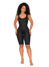 Seamless Medium-Compression Knee-Length Bodysuit with Adjustable Straps | Ref. 57042