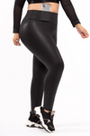 Poppy Glossy High-Waisted Compression Leggings