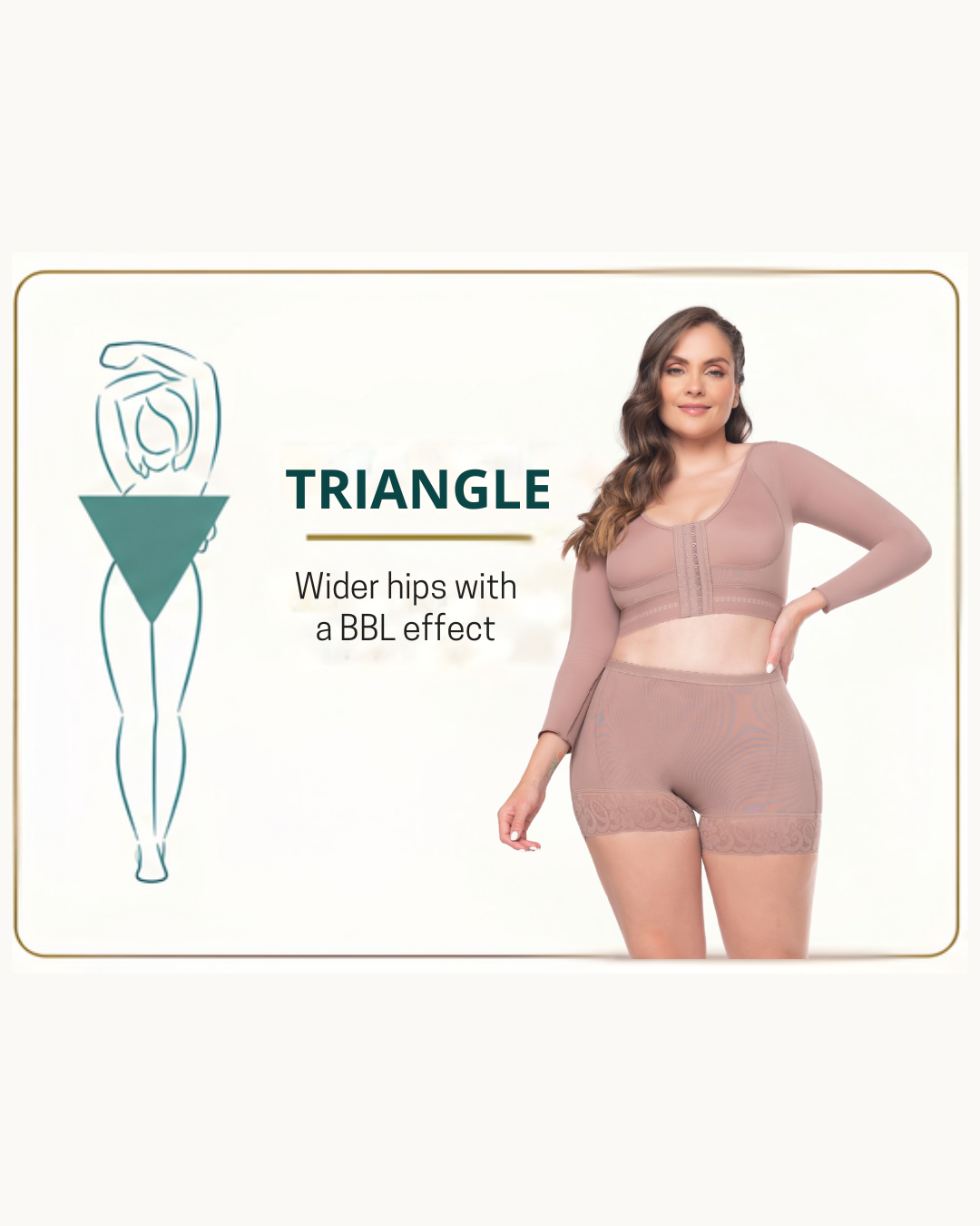 Inverted triangle body design