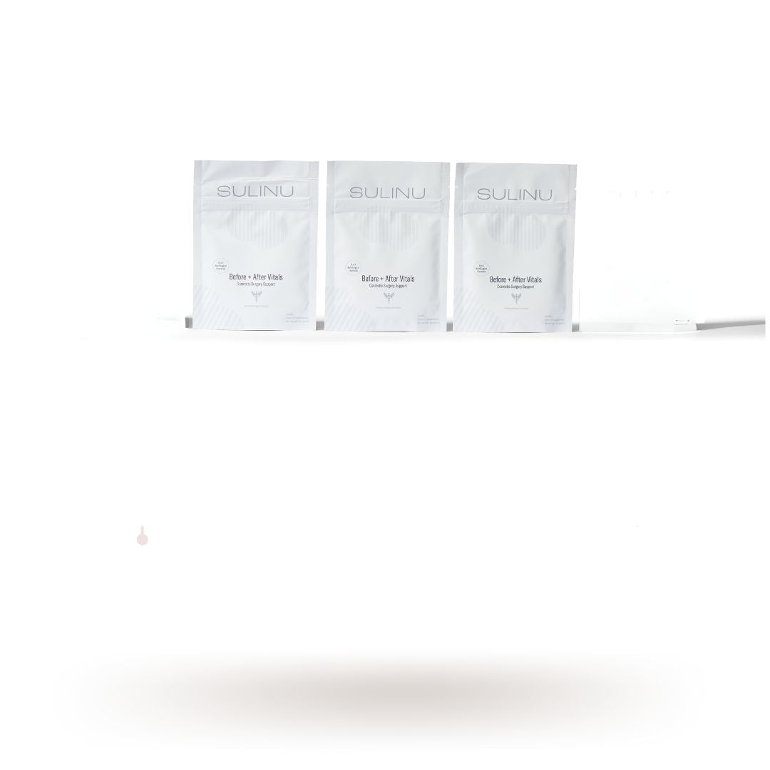 Travel Packs Set of 3 Nutrition for Cosmetic Surgery