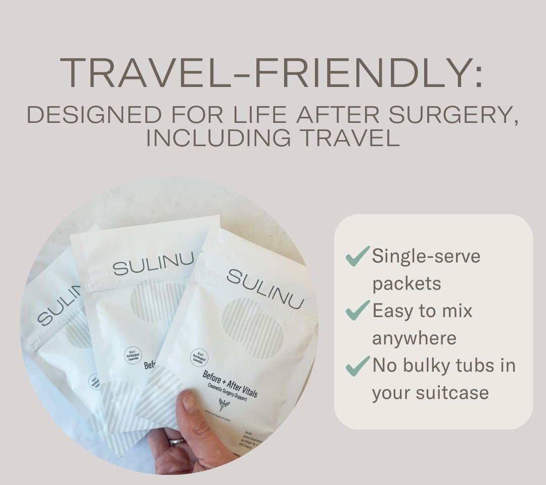 Travel Packs Set of 3 Nutrition for Cosmetic Surgery