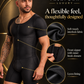 Men’s Mid-Thigh Shaper with Short Sleeves – 57001