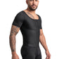 Men’s Mid-Thigh Shaper with Short Sleeves – 57001