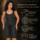 Seamless Medium-Compression Knee-Length Bodysuit with Adjustable Straps | Ref. 57042