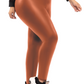 Poppy Glossy High-Waisted Compression Leggings